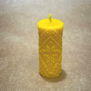 Свічка Вишиванка з бджолиного воску