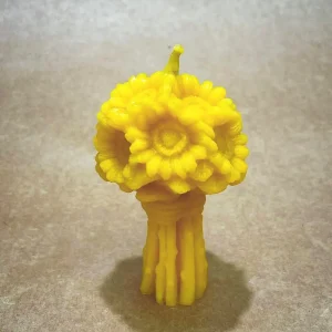 Свічка Соняшники з бджолиного воску